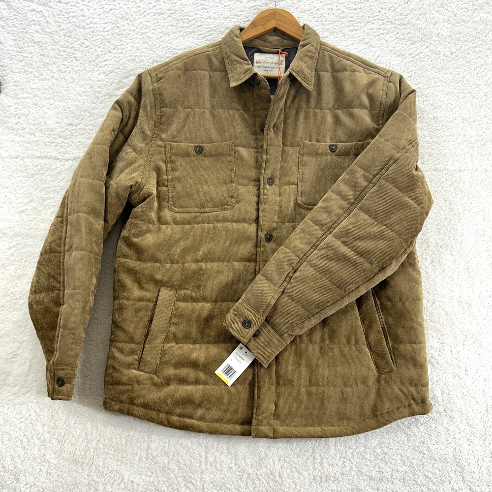 Weatherproof Vintage Jacket Men's Kangaroo XL/EG Corduroy ButtonFront Quilted - Picture 4 of 10